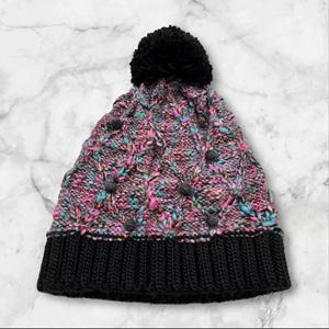 LANDBAS Bonnet de sport de haute qualité 56-58cm avec patch en cuir et motif jacquard, 85% acrylique 15% laine, chaud pour l'hiver, ski, mode décontractée - Product Image 4