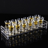 Support de Verres en Acrylique, Plateau à Shots, Présentoir Personnalisé avec Logo pour Bar, Boîte de Nuit, Fête, Vente en Gros