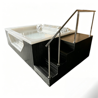 Bain à remous extérieur de luxe Whirlpool Hydropool, design moderne, capacité 5 personnes, matériau acrylique, 10 jets, commande par ordinateur