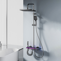 Meilleure vente en stock : Ensemble de douche thermostatique à touches piano, 4 modes, 4 sorties, jet doux, chromé – Le favori d'Europe et d'Amérique