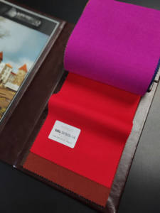 ผ้าขนสัตว์45% 25% โพลีเอสเตอร์27% ผ้าลินิน3% เส้นใยเหนียวกรัม/เมตร330สีสันสดใสทันสมัยชุดสูทวันหยุด25% ผ้าขนสัตว์25% โพลีเอสเตอร์ - Product Image 3