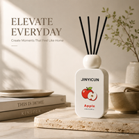 Diffuseur de parfum d'ambiance personnalisé 180 ml aux senteurs fruitées (Cantaloup, Litchi, Pêche, Pomme) pour boutiques de cadeaux, vente au détail et OEM