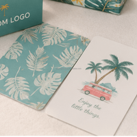 Cartes d'affirmations positives quotidiennes avec impression de logo personnalisé, dans une boîte rigide à double compartiment pour femmes