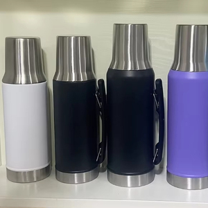 Bán nhà máy trực tiếp Mate uống Flask 1000ml đôi tường thép không gỉ phích <span class=keywords><strong>flasks</strong></span> với xách tay xử lý - Product Image 5