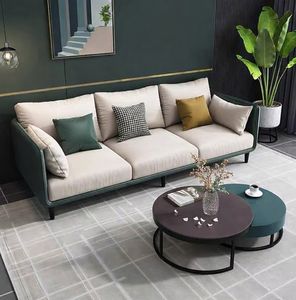 Canapé de salon moderne et luxueux avec un revêtement élégant, un confort de siège profond et un design contemporain intemporel - Product Image 1