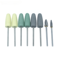 8 Buah/Set 2.35Mm HP Kit Bor Pemoles Akrilik Dasar Resin Gigi Alat Dokter Gigi Putar Alat Laboratorium Gigi