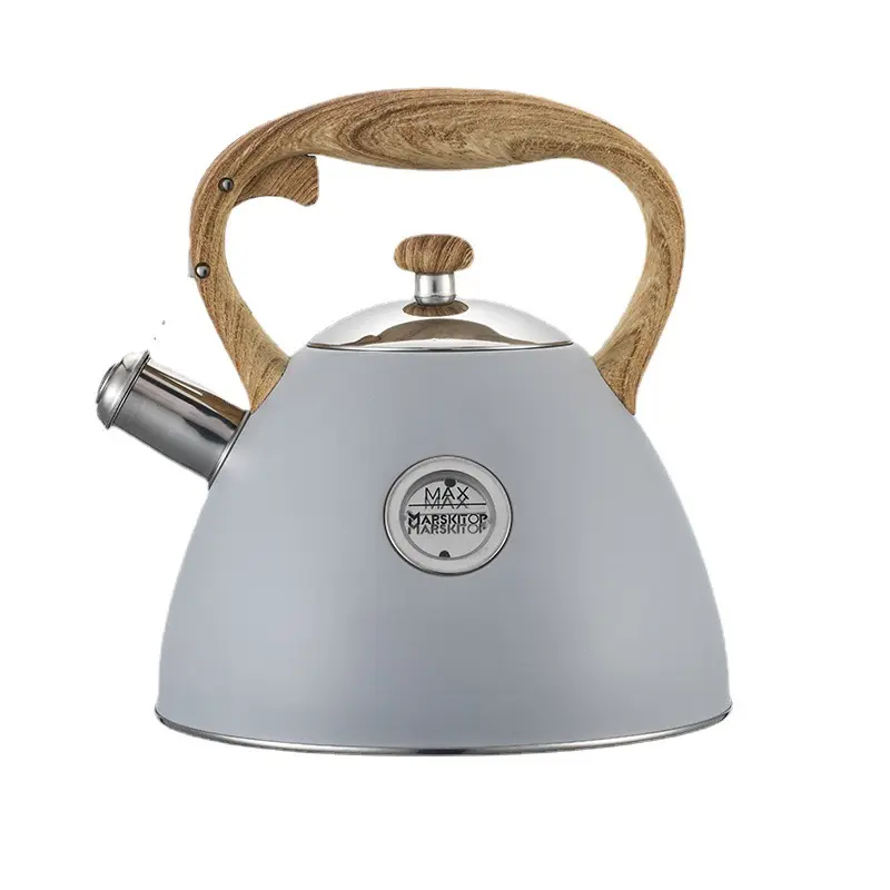 Domestic induction teapot cooker gas range 304 stainless steel kettle commercial whistle hot water kettle