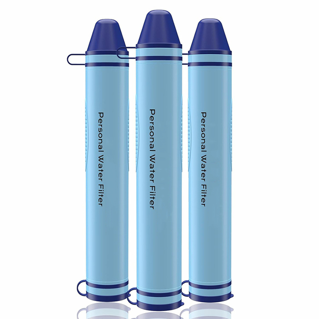 Portable Water Purifier Straw Personal Outdoor Survival Water Filter Straw for Camping