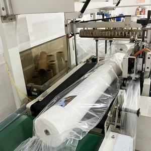 Película protectora de superficie de alfombra y suelo de plástico PE transparente impermeable fieltro de pintor blanco 120GSM 1*50M 1*25m almohadilla de cubierta - Product Image 3