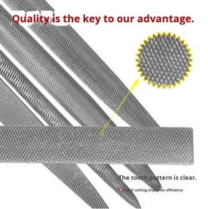 مجموعة ملفات متنوعة بمقبض بلاستيكي، ملفات صغيرة ذات أسنان دقيقة، أدوات طحن معدنية مسطحة ومربعة وثلثية لصناعة المجوهرات اليدوية - Product Image 4