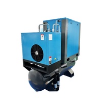 Compresor de Aire de Tornillo Rotativo Combinado de 10-30 HP, Funcionamiento Silencioso, 220V/380V/415V, Control PLC, Bajo Consumo