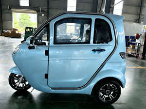 ราคาโรงงานผู้ผลิต มอเตอร์ไร้แปรงถ่าน 2500W รถสามล้อไฟฟ้าแบบปิดตัวถัง สำหรับผู้ใหญ่ ความเร็ว 30-50 กม./ชม. แบตเตอรี่ตะกั่วกรด/ลิเธียม 60V/72V - Product Image 3