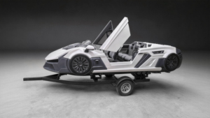 Xwave <span class=keywords><strong>Jet</strong></span> <span class=keywords><strong>Car</strong></span> de Luxe Insubmersible en Fibre de Verre avec Moteur Hors-Bord 4 Temps pour Voitures et Sports Nautiques - Product Image 2