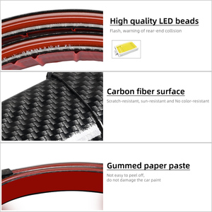Feux de freinage arrière de coffre de voiture 130cm, Fiber de carbone 12V LED haut feu d'arrêt arrière supplémentaire clignotant multifonction feu de course - Product Image 5