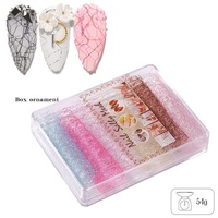 Autocollants pour ongles en maille à rayures dorées et argentées, décalcomanies métalliques fines de luxe pour nail art, décorations tendance pour manucure en salon