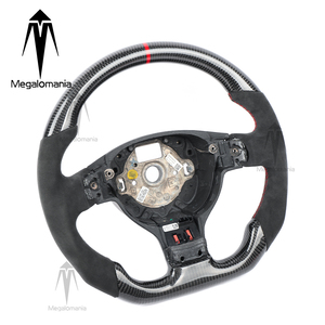 Volante Sportivo in Fibra di Carbonio Perforata Megalomania per <span class=keywords><strong>Volkswagen</strong></span> Golf 5 MK5 GTI Scirocco R <span class=keywords><strong>Passat</strong></span> Polo 2008-2014 Personalizzato - Product Image 3