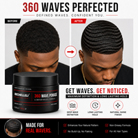 Cire coiffante OEM sous marque privée 360 Styles Wave Pomade Extra Hold Firm Cera Para El Cabello pour hommes MOQ