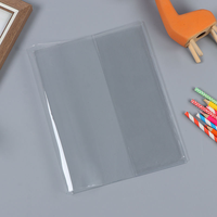 Cubierta protectora elástica para impresión de libros con logotipo personalizado, cubierta transparente para libros de cuaderno A5 A4, cubiertas de plástico transparente de PVC suave para libros