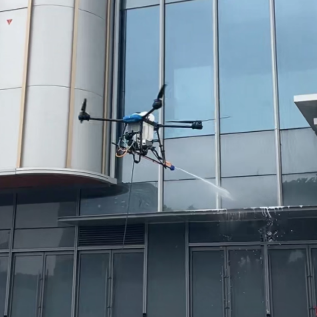 Rosefinch 2026 Tethered Cleaning Drone Station for M400 RTK 110m Tether Cable Stainless Steel for Industrial Glass Facade