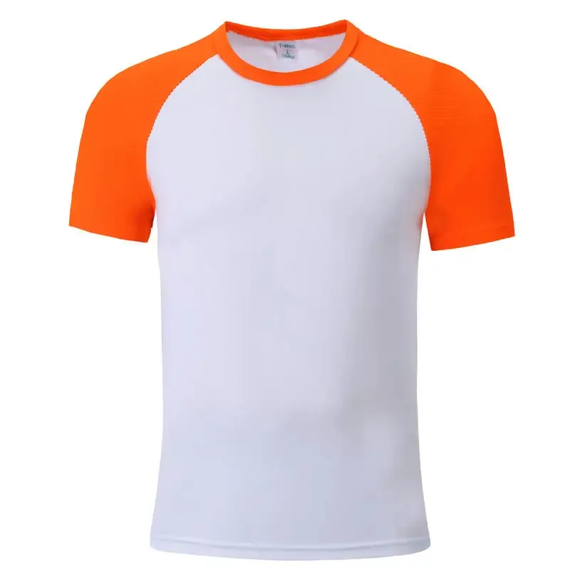 Vente en gros T-shirts modal par sublimation T-shirts à manches raglan en polyester imprimés personnalisés