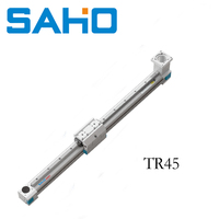 Module de courroie en alliage d'aluminium TR45, course de 63 mm, vitesse de 2 m/s, course de 6 m, charge de 25 kg, actionneur linéaire, robot à portique CNC, marque SAHO, 0,05-0,1 mm