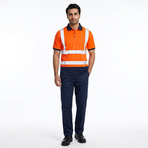 Vêtements de travail d'hiver haute visibilité, polo de travail 100% polyester, vêtements de sécurité réfléchissants, chemise avec réflecteur - Product Image 1