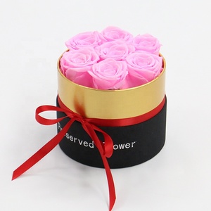 كل الحب هدية مربع طويل الأمد الخالد استقرت الأبدية المحفوظة الورود إلى الأبد في مربع مثالية لعيد الميلاد - Product Image 5