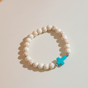 Мужской браслет с крестом, 8 мм - Product Image 6