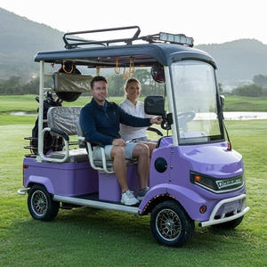 Voiture de golf électrique HLD fabriquée en Chine avec <span class=keywords><strong>pare</strong></span>-<span class=keywords><strong>brise</strong></span> avant et galerie de toit, 4 passagers, navette de villégiature, quadricycle électrique - Product Image 2