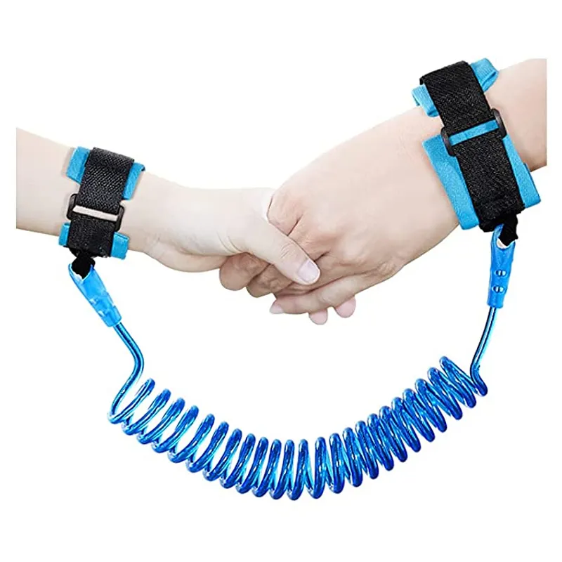 4.9ft/1.5m Anti Lost Wrist Link Safety Strap and Loop Wrist Leash Child Safety Wristband for Toddlers Babies and Kids