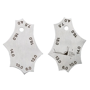 2 Cái Chain Set Hàn Gauge Key Hàn Bề Mặt Doanh Kiểm Tra Công Cụ Đo Lường Pocket Fillet Hàn Gauge Đo Công Cụ - Product Image 2