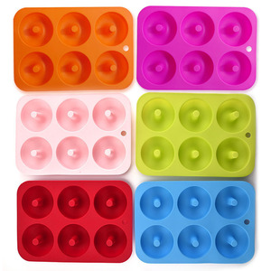 HY Donut Mold Silicone Donut Pan Ring Shape <span class=keywords><strong>Molde</strong></span> <span class=keywords><strong>para</strong></span> hornear <span class=keywords><strong>para</strong></span> Cake Muffin Biscuit Bagels - Product Image 6
