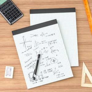 Stardawn - Blocs de Notas Autoadhesivos Personalizables con Papel Cuadriculado, 8.5x11, Cuadriculados, Paquete de 2, 30 Hojas por Bloc, Blancos, Varios Colores - Product Image 2