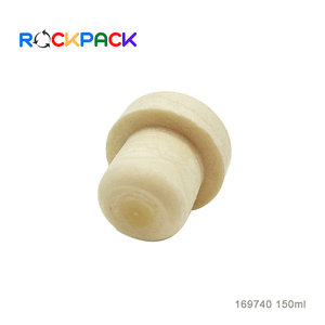 Bouteille en verre clair de whisky de boisson de lait ambre de 150ml avec le bouchon en liège - Product Image 5