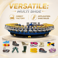 Machine de fabrication de semelles intérieures en PU pour chaussures de sécurité bicolores et à double densité