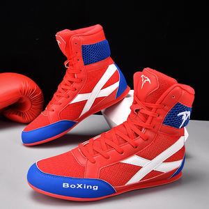 Zapatillas de Boxeo Negras de Alta Calidad al por Mayor, con Cordones, Transpirables, Ligeras, Unisex, para Verano - Product Image 2