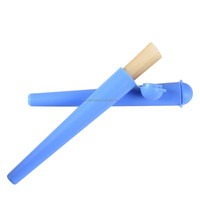 Tube conique en plastique recyclable de 118 mm pour cigares, hermétique, en PP, personnalisable, portable, pour le stockage de cigarettes en rouleaux – Vente en gros