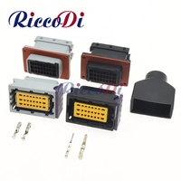 Connecteur d'ordinateur modifié pour voiture 24 broches HCCPHPE24BKA90F noir avec borne DJ7242-1.5/2.8 -10