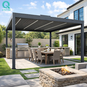 Pérgola Eléctrica Inteligente para Exteriores <span class=keywords><strong>con</strong></span> Techo de Aluminio QINGYING - Product Image 1