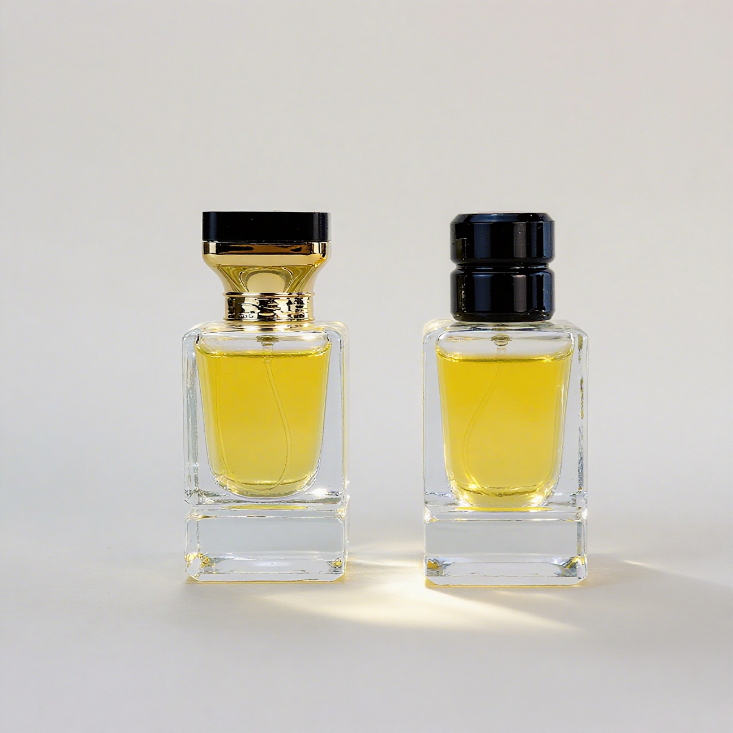 square perfume bottle with box