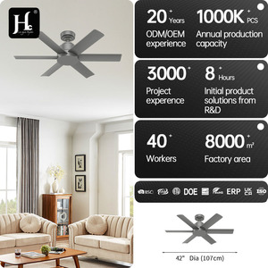 44-inch <b>Ceiling</b> <b>Fan</b> for Large Rooms <b>with</b> DC Motor and <b>Remote</b> Control - Product Image 4