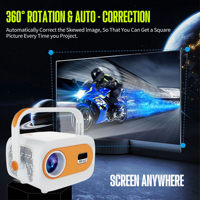 Nouveau projecteur vidéo intelligent Android 13.0 LCD pour cinéma maison, portable, auto HD, JY325 Mini 4K, 260 lumens, 16 Go de stockage