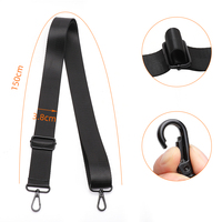 Sangle d'épaule universelle professionnelle classique en nylon imperméable, accessoire pour sac, sangle en tissu rembourrée réglable
