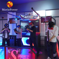 Jeu de simulateur de VR 4 joueurs machine d'arcade arène de tir VR simulateur de tir d'arcade de chasse virtuelle avec pistolet VR pour centre commercial