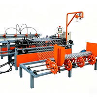 Machine entièrement automatique à double fil et double matrice pour la fabrication de grillage à mailles losangées, équipement de tissage de grillage diamanté haute vitesse pour clôtures
