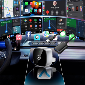 อะแดปเตอร์มินิไร้สาย CarPlay รุ่นใหม่ 2-in-1 รองรับ Android Auto ดองเกิลไร้สายสำหรับ Apple CarPlay และ Android Auto - Product Image 4