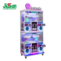 Machine d'arcade de luxe 4 joueurs avec attrape-prix, thème spatial, éclairage LED, fonctionnement par pièces et billets, couleur personnalisable JiSun JJS-CL006