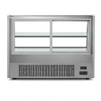 Lemari Pendingin Kue Mini Square Single-Temperature 540 dengan Kontrol Digital dan Sistem Pencairan Otomatis