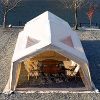 Usine 4 côtés portes grande tente de plage de Glamping légère gonflable pour le camping en plein air de 8 personnes