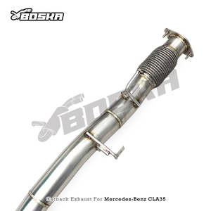 Tuyaux d'échappement Valvetronic en acier inoxydable BOSKA pour Mercedes-Benz CLA35 AMG W118 2.0T 2020-2025 Système d'échappement sport - Product Image 3